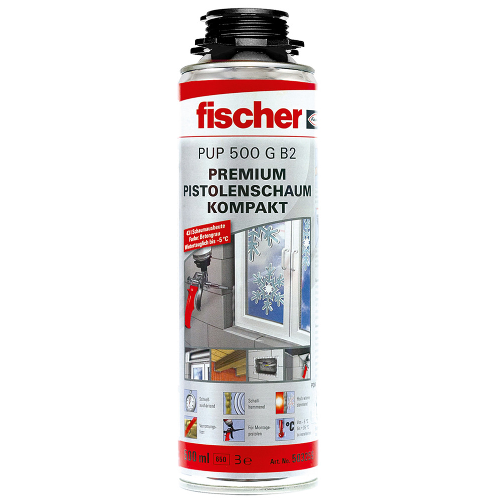 1c premium gun foam compact PUP 500 B2 fischer international